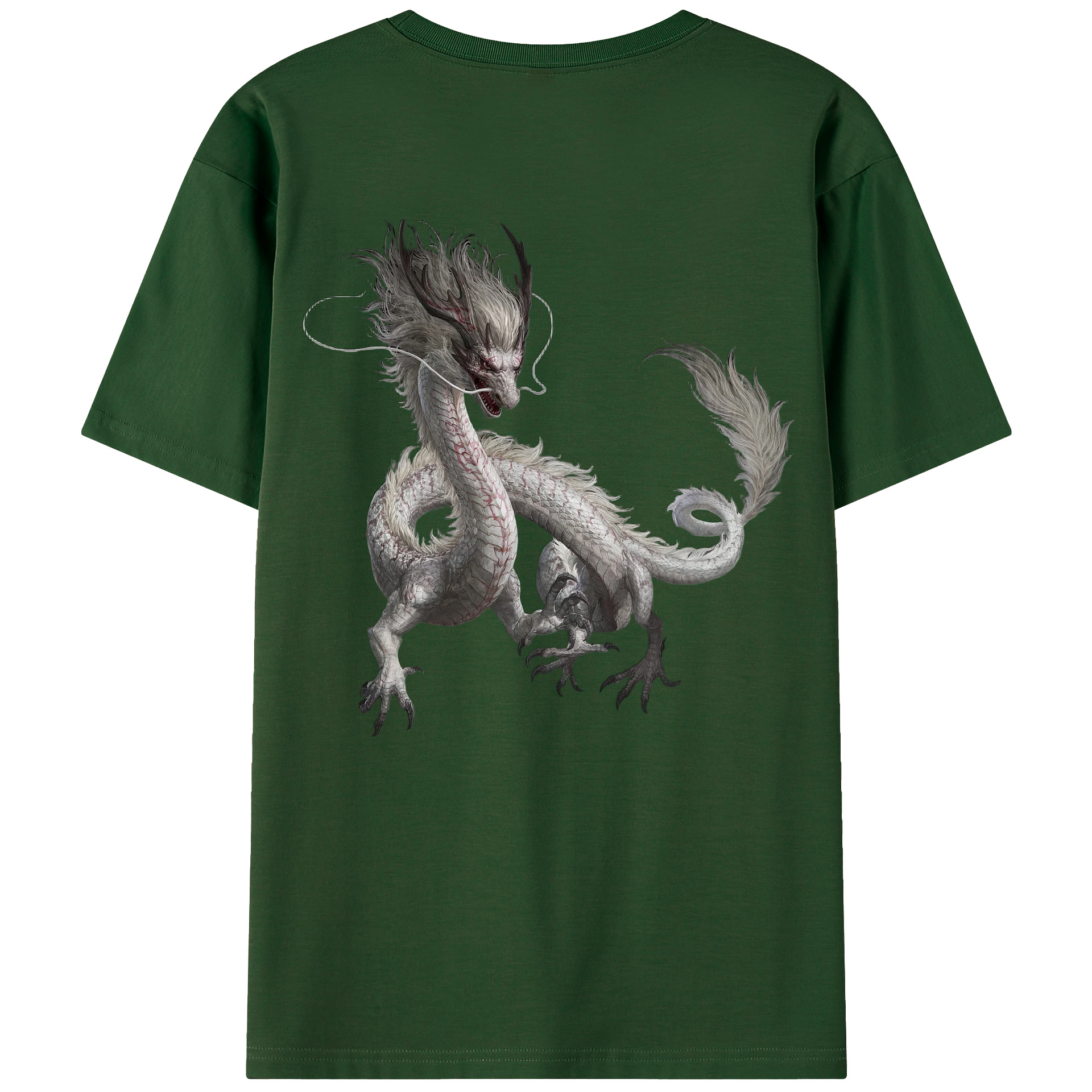 （画像用） Ne Zha 2 ナタ 魔童の大暴れ 綿100％半袖Tシャツ（背面プリント）